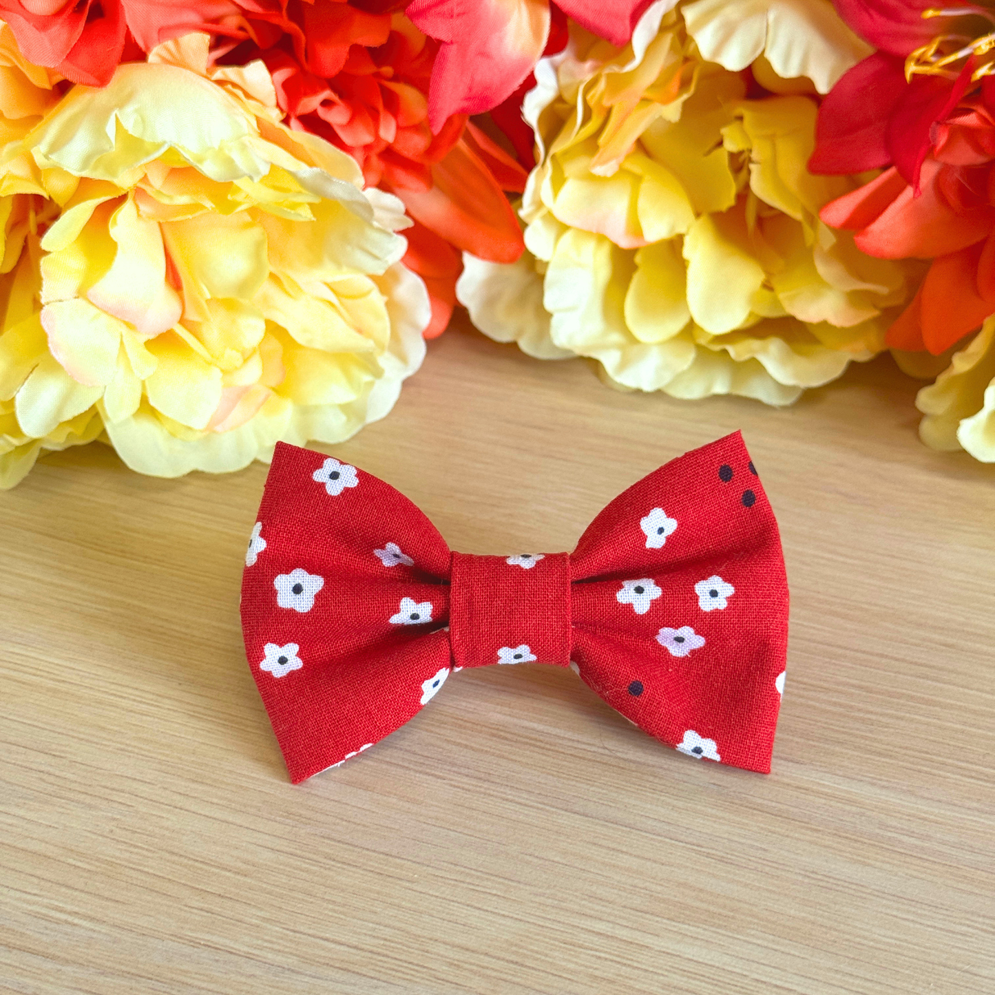 Strawberry Bloom Bow