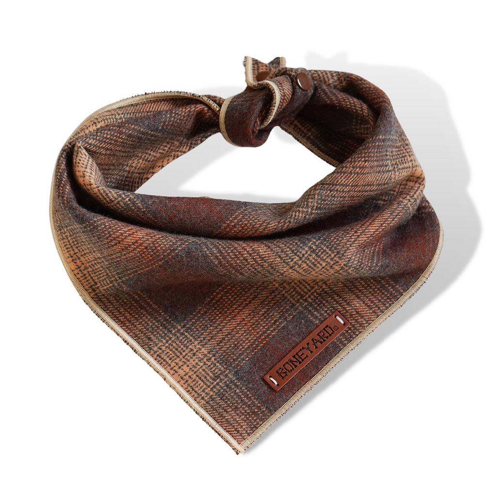 "Hot Chocolate" Flannel Bandana