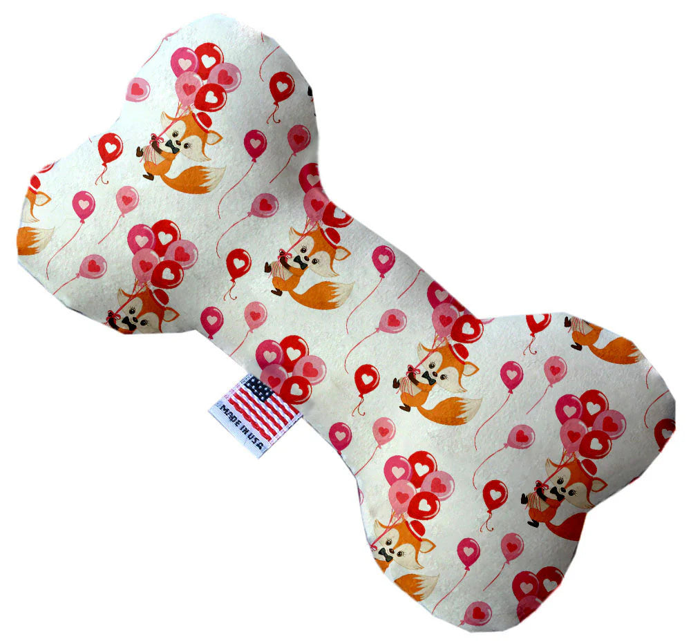 Pet and Dog Plush Bone Toy, "Fox Balloons"