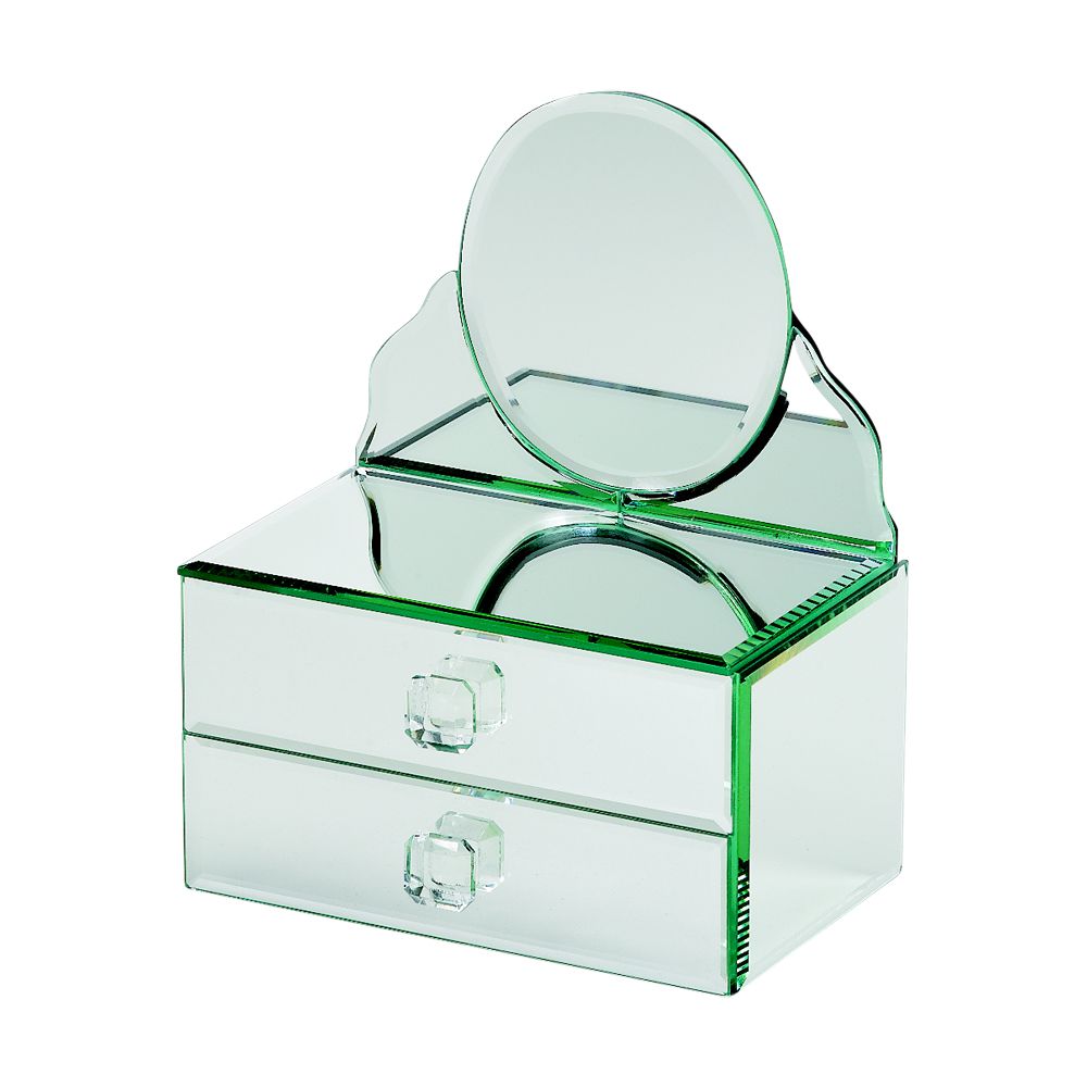 Aphrodite Box 2 Drawers W/oval Mirror