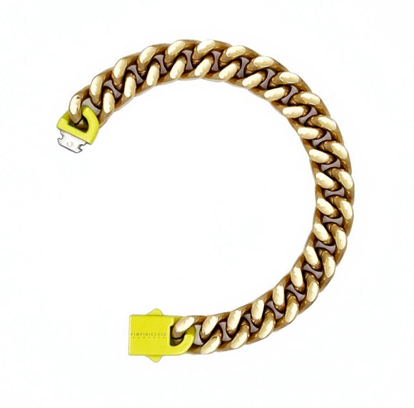 9TH Ave Gold and Gold Curb Chain Bracelet