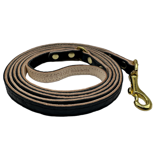 Croc Leather Dog Leashes - Bonne et Filou