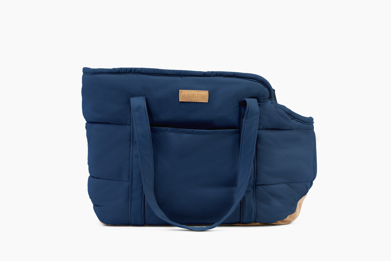 Plush Pup Carrier—Navy