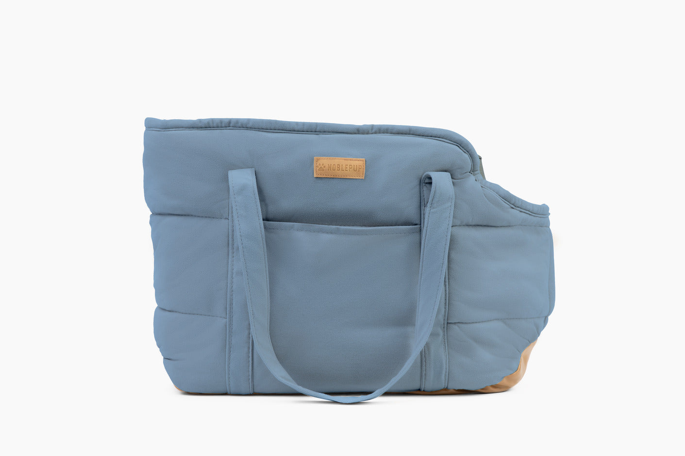 Plush Pup Carrier—Light Blue