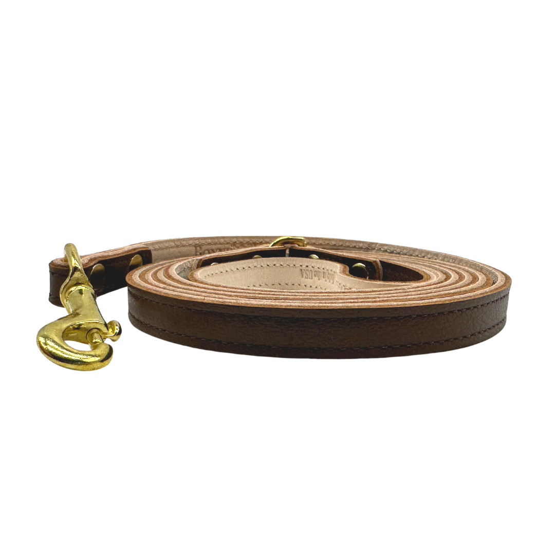 Plain Leather Dog Leashes - Bonne et Filou