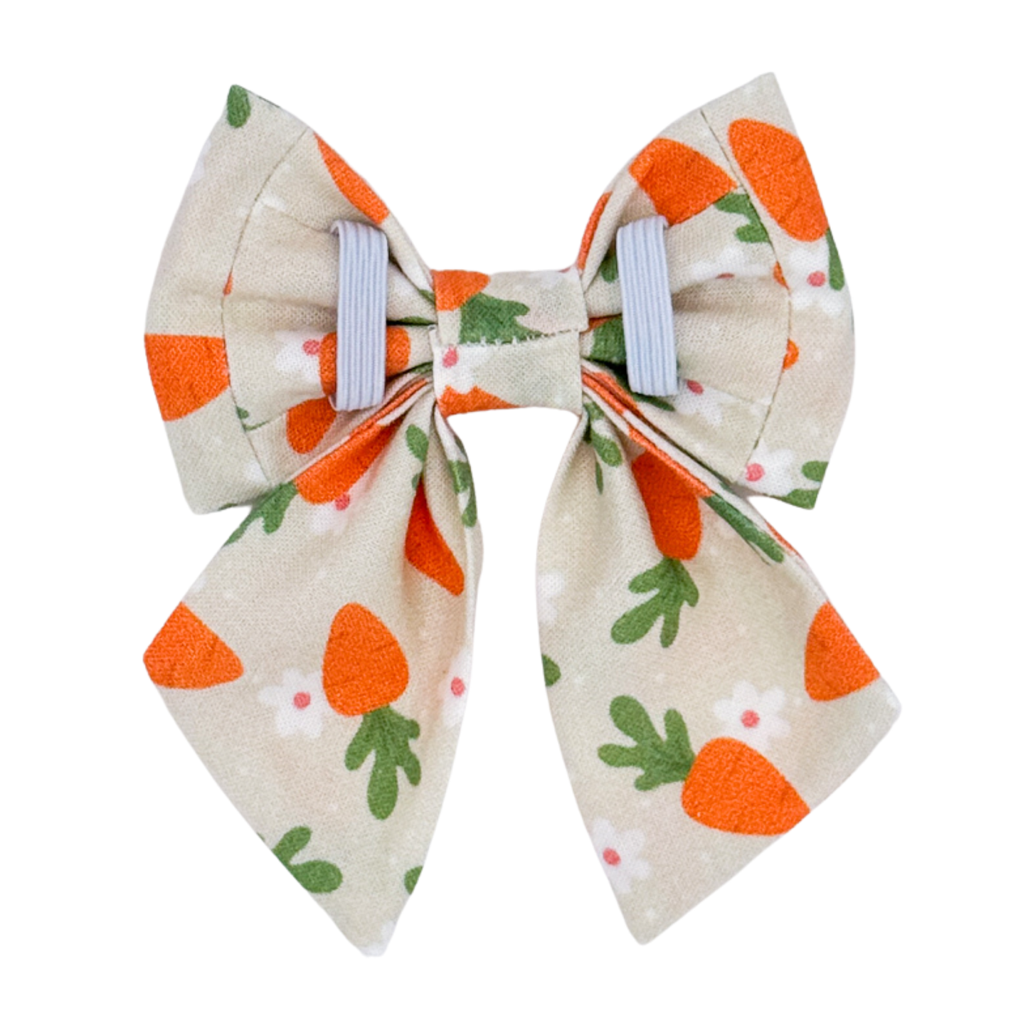 Floral Carrots Sailor Bow