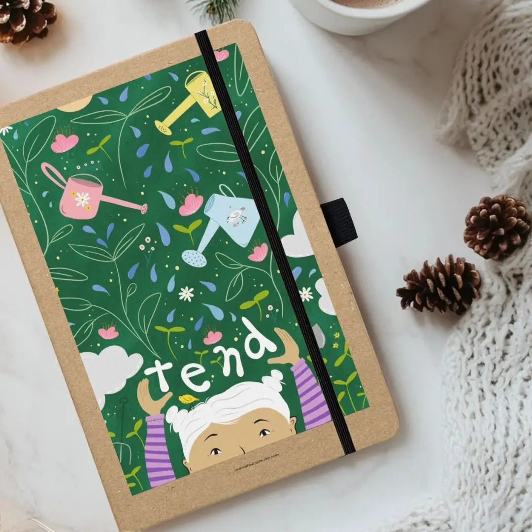 Tend Flowers & Watering Cans Eco-Friendly Journal (Kraft)
