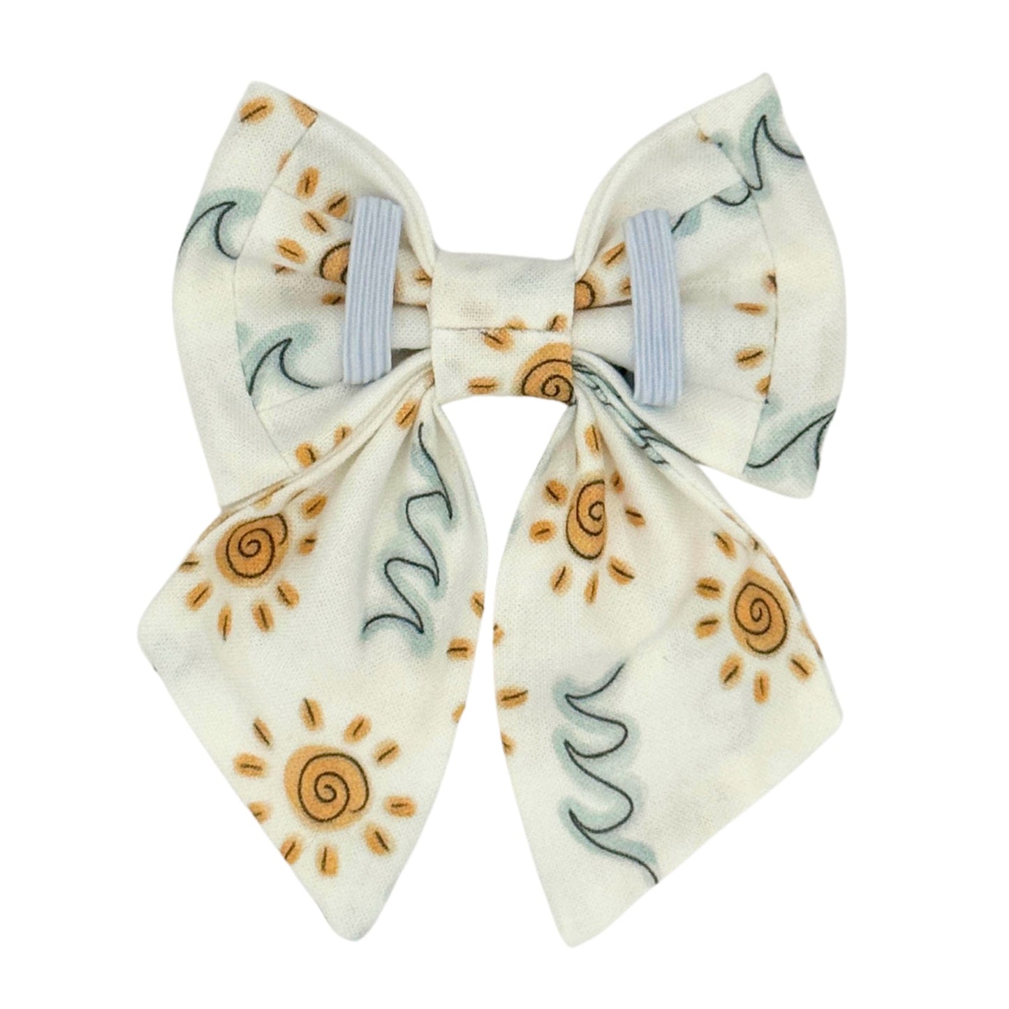 Minimal Beach Waves Sailor Bow