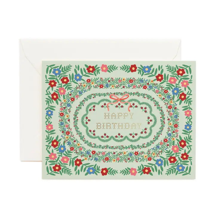 Rosette Birthday Card