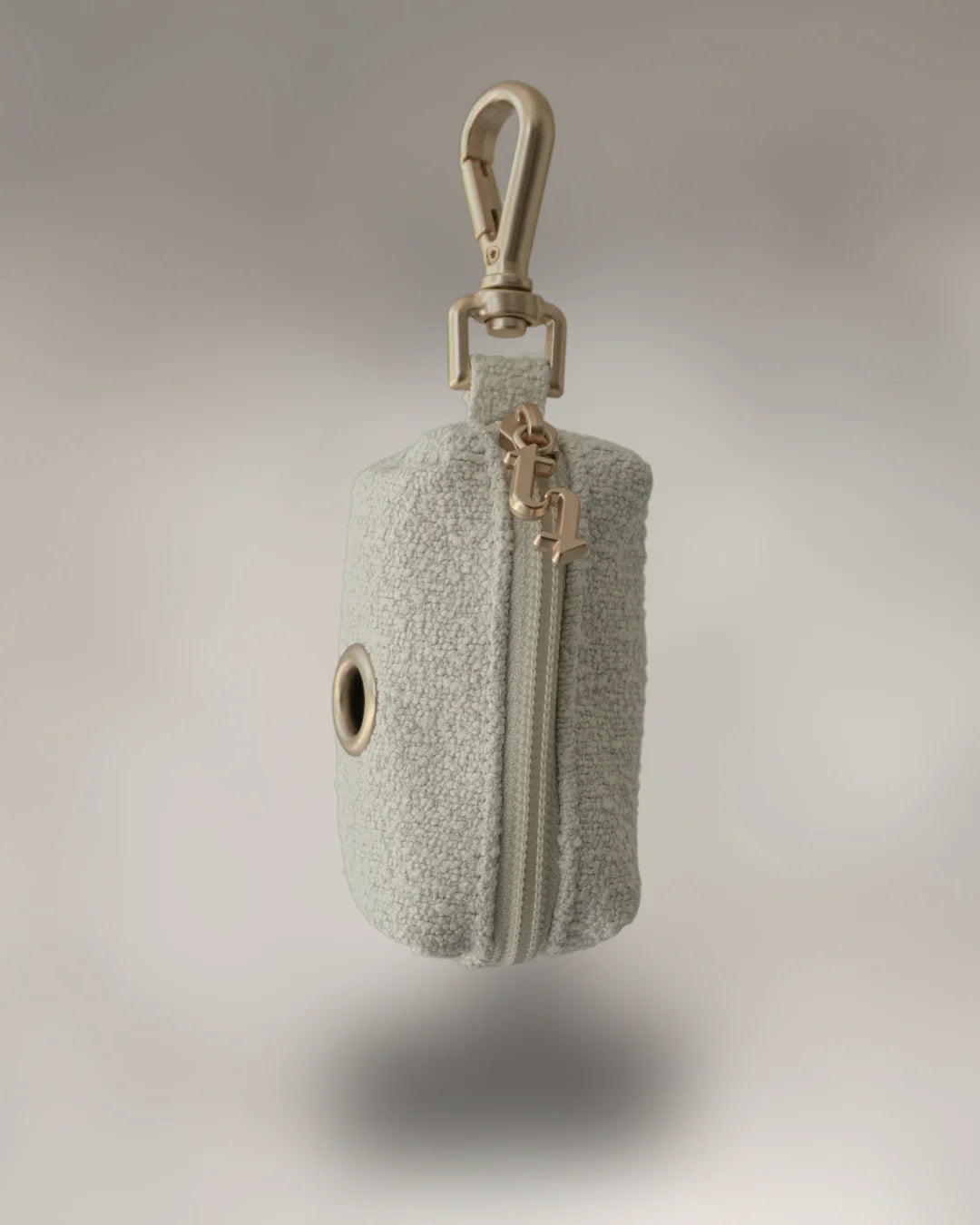 Marshmallow┃Boucle Poop Bag Holder