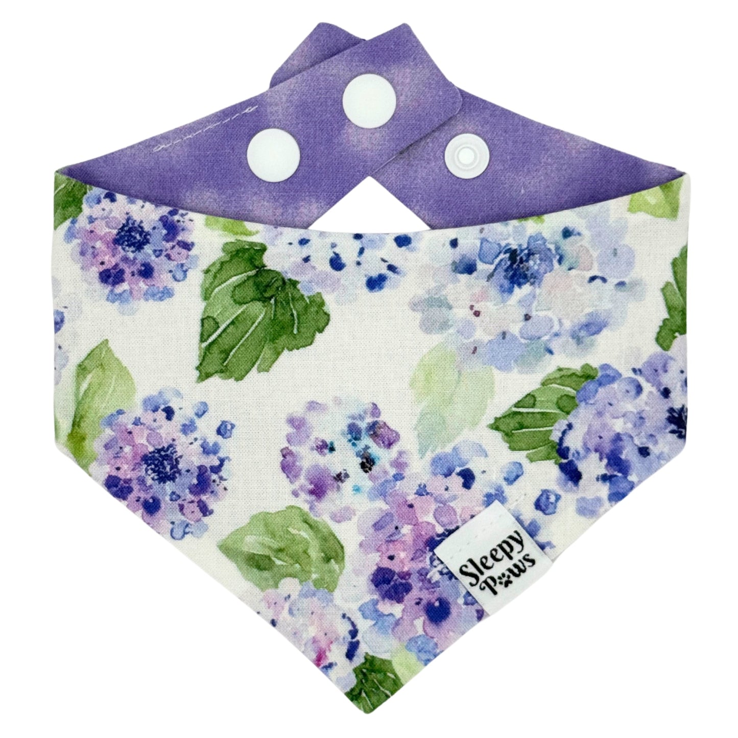Periwinkle Hydrangea Pet Bandana