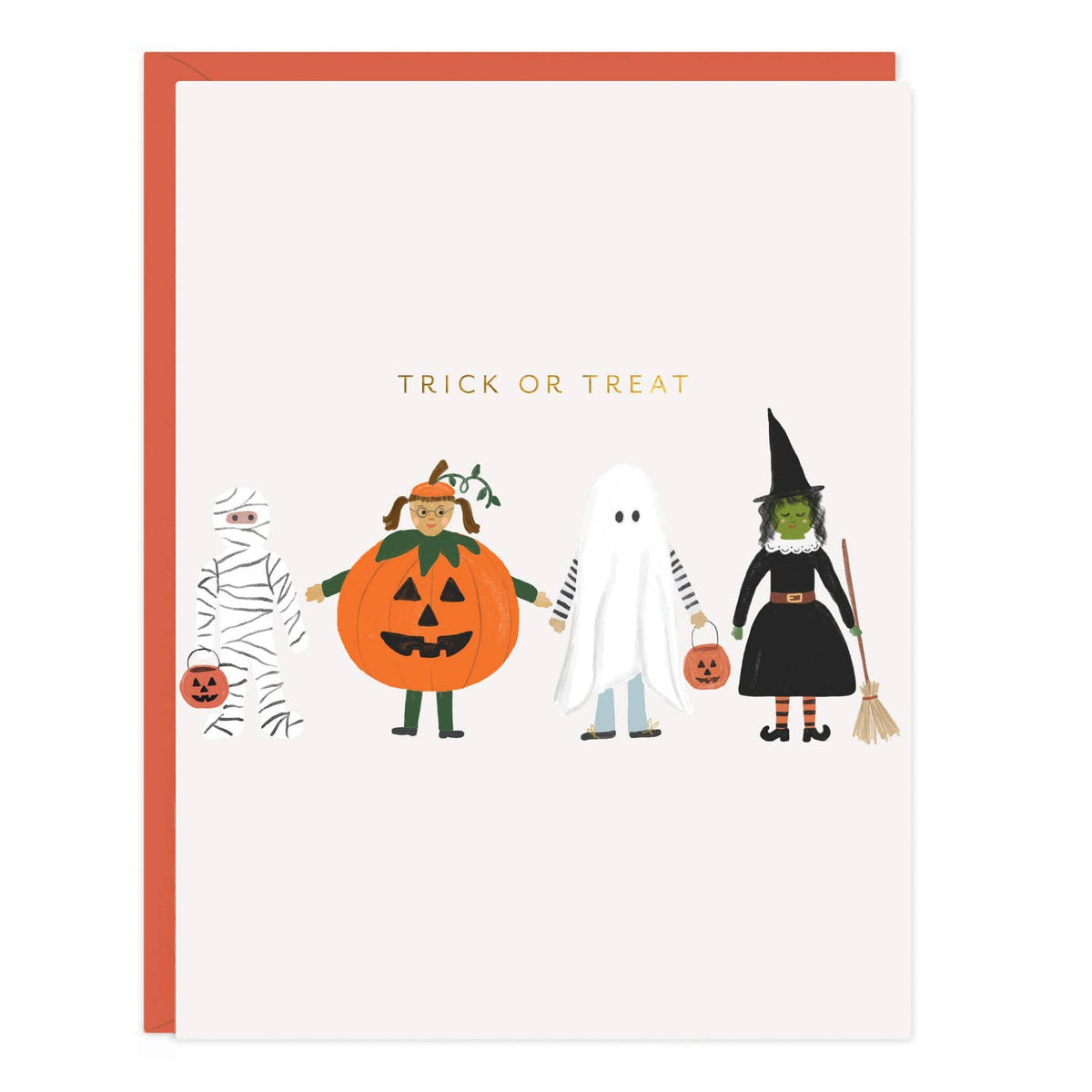 Trick or Treaters Halloween Card