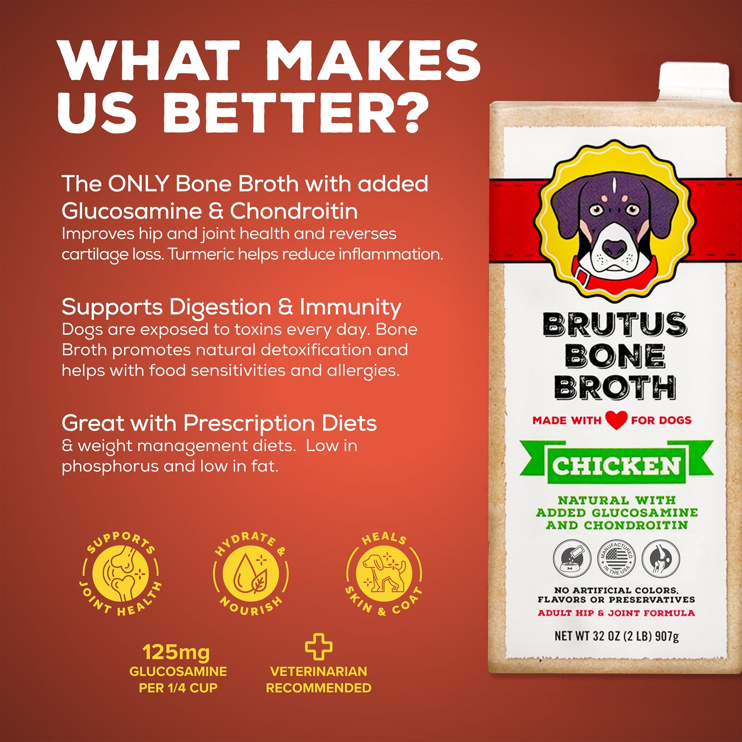 Brutus Bone Broth - Chicken