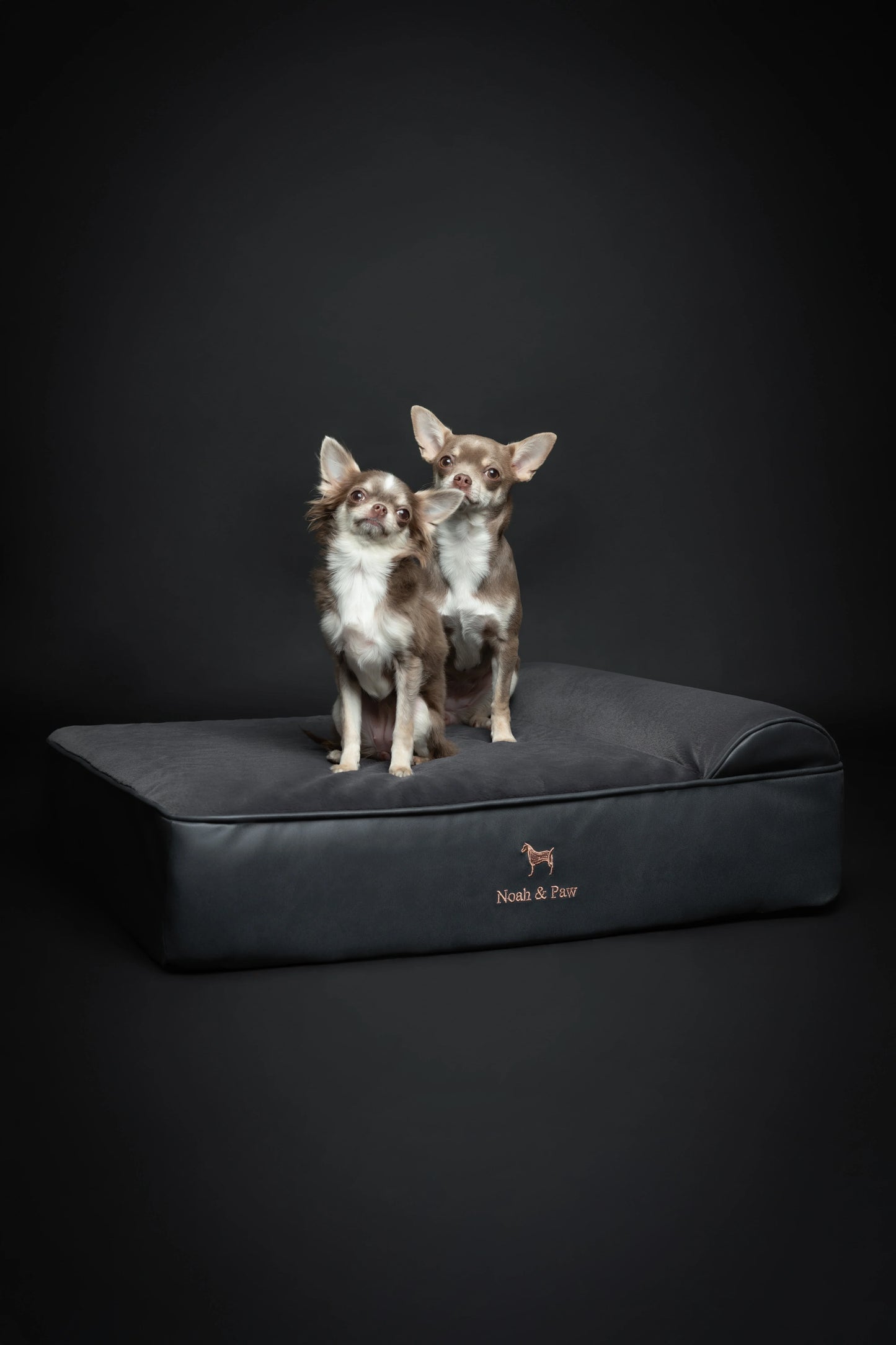 Faux Leather, Orthopedic Pet Bed, Eggshell Memory Foam, Infused with Cooling Gel, Classic Style