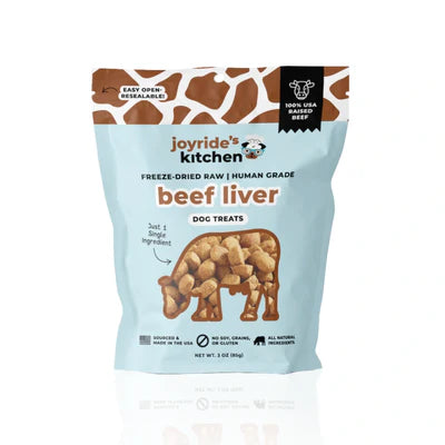Joyride's Kitchen Premium Beef Liver Freeze-Dried Raw Dog Treats