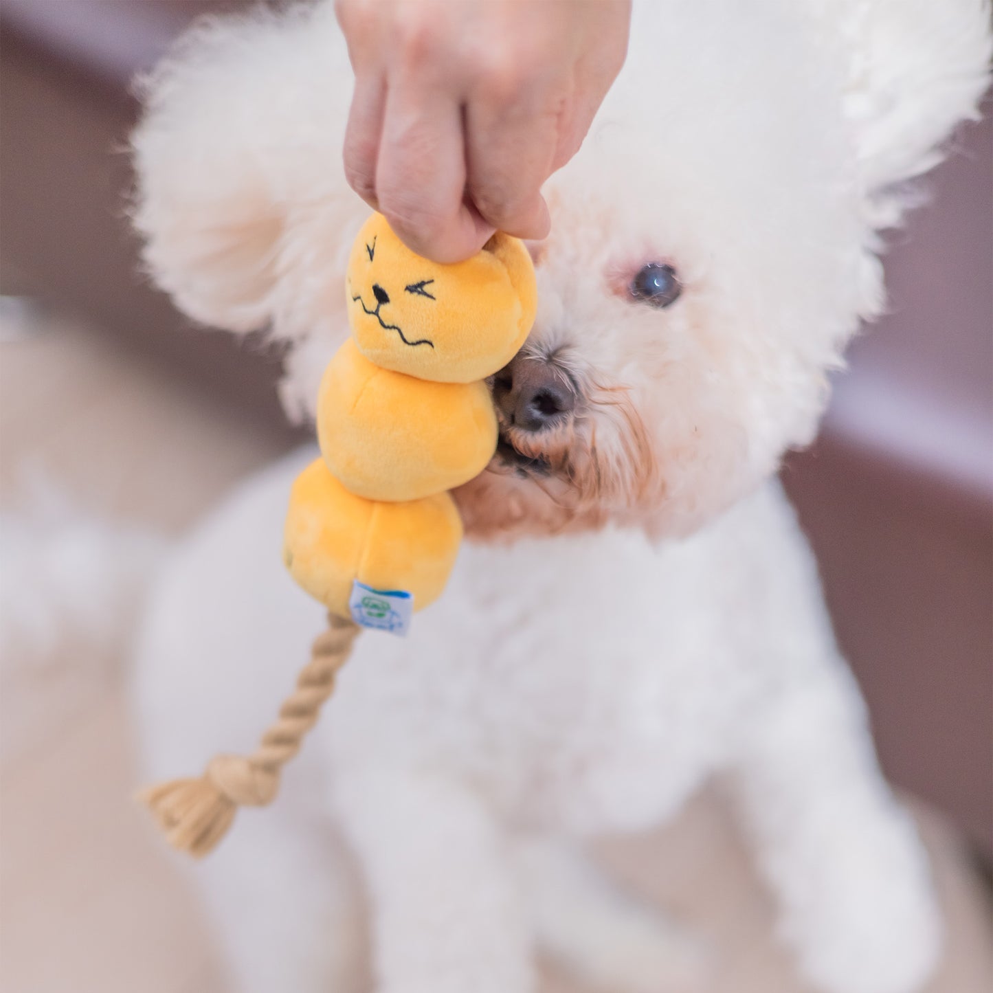 Woof² Curry Fishball Pet Toy