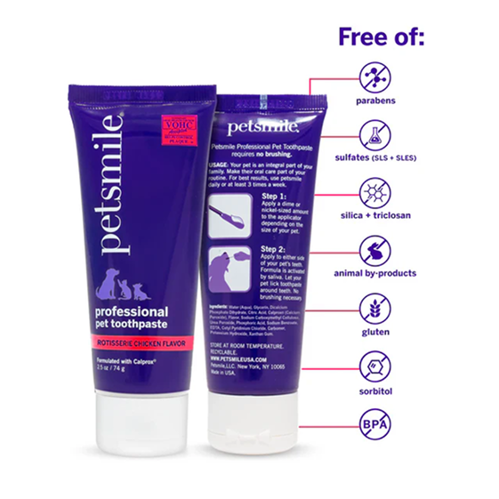 Professional Pet Toothpaste - Rotisserie Chicken Flavor - Small