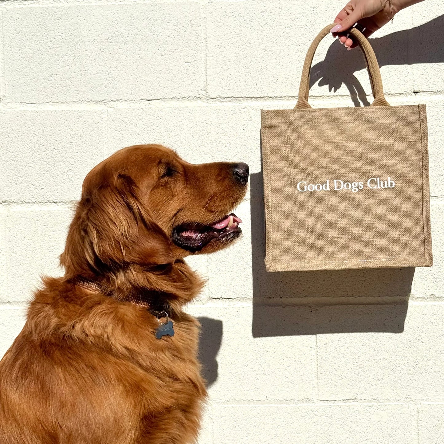Good Dogs Club Jute Tote Bag