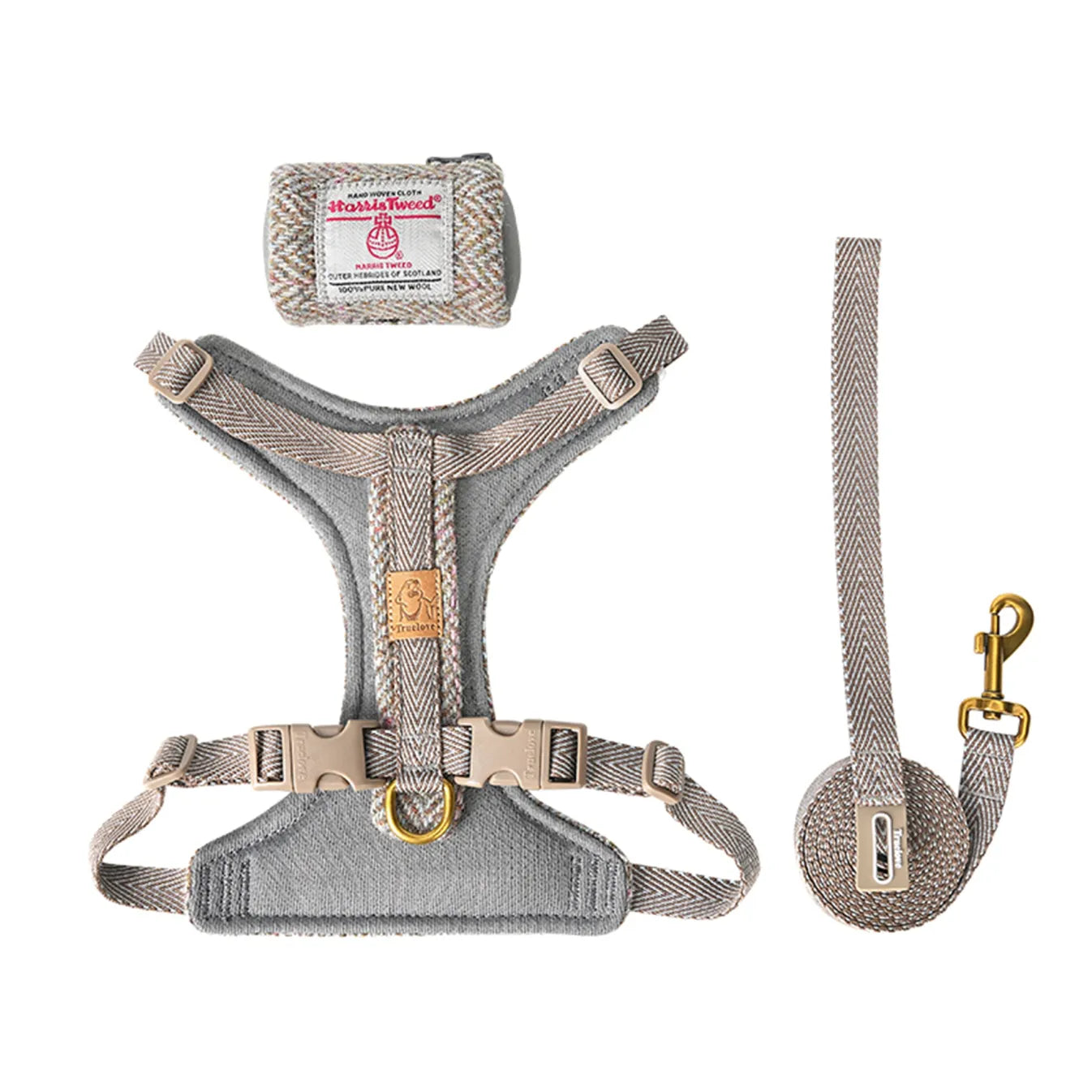 Truelove Comfort Fashionable Series Harness Leash Suit Convenient Poop Bag Dispenser (TLH2912)