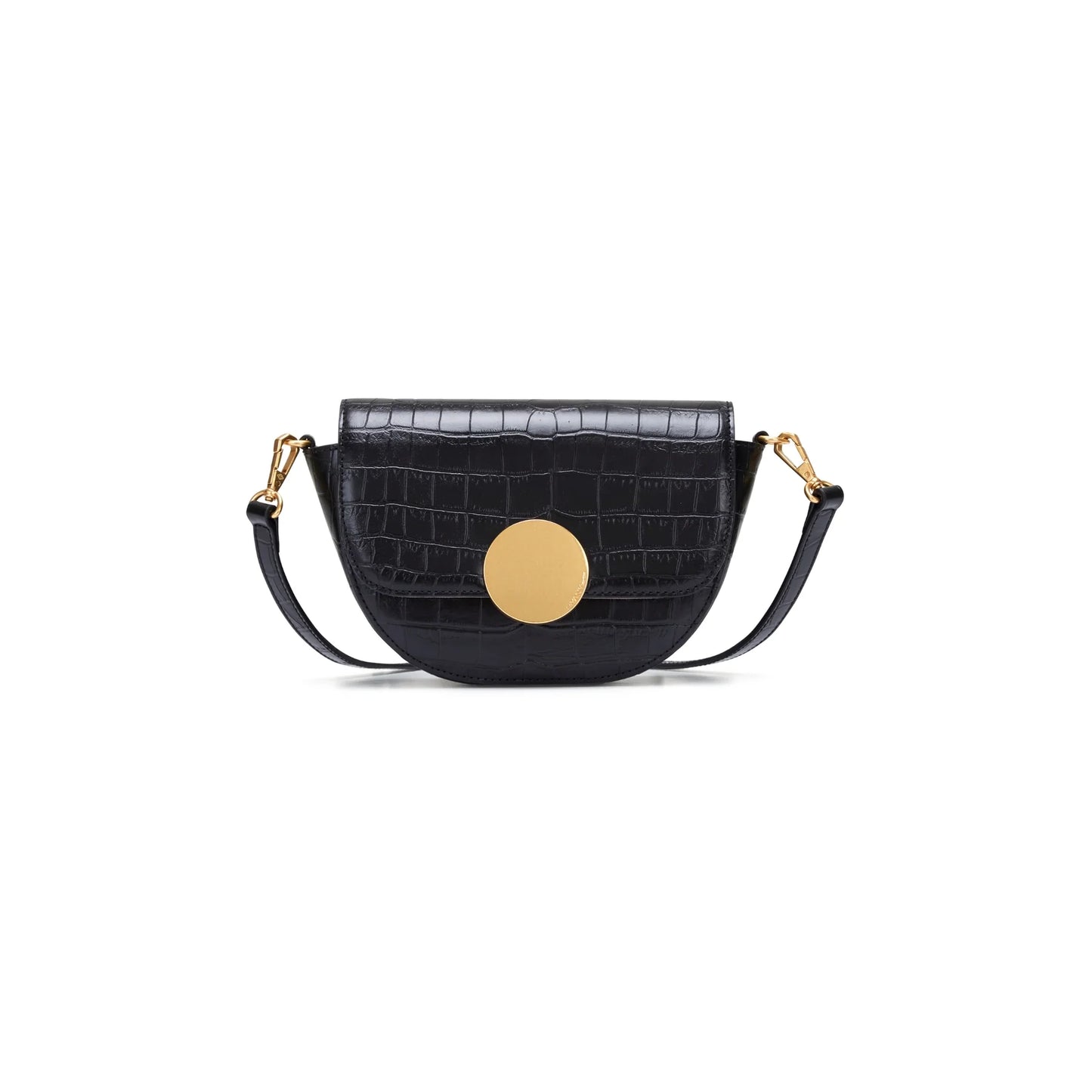 Lottie Croco Crossbody Black