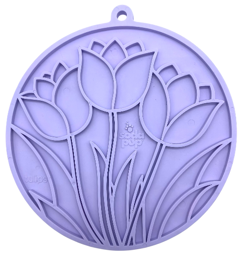 Tulip Design eMat Enrichment Lick Mat With Suction Cups - SodaPup/True Dogs, LLC