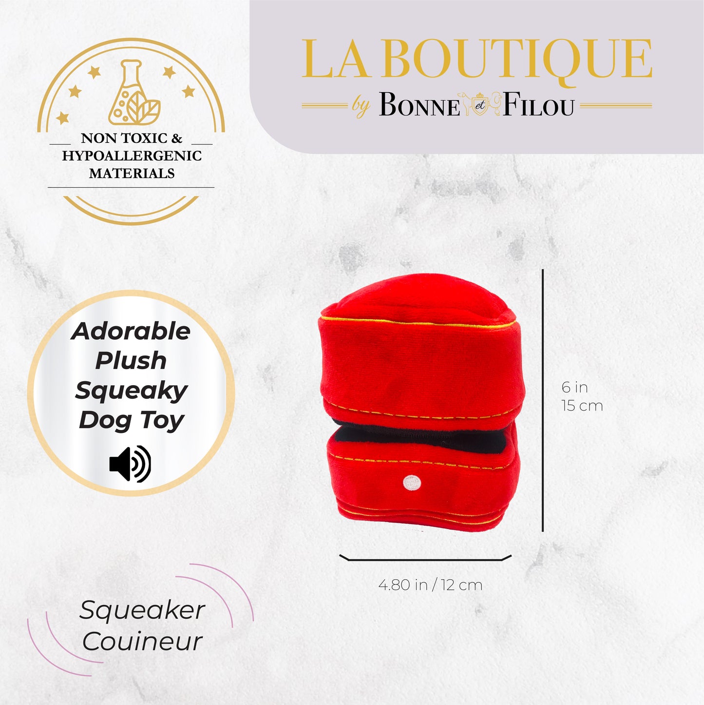 Engagement Diamond Ring Plush Dog Toy Set