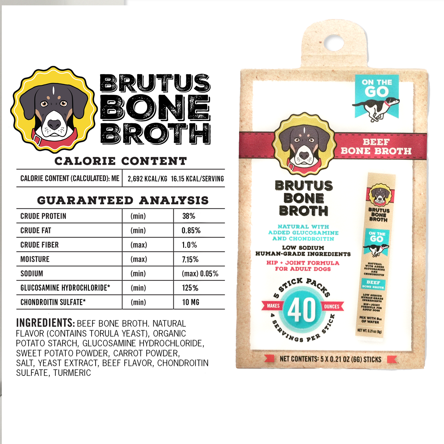 Brutus on the Go - Beef - 5 Pack