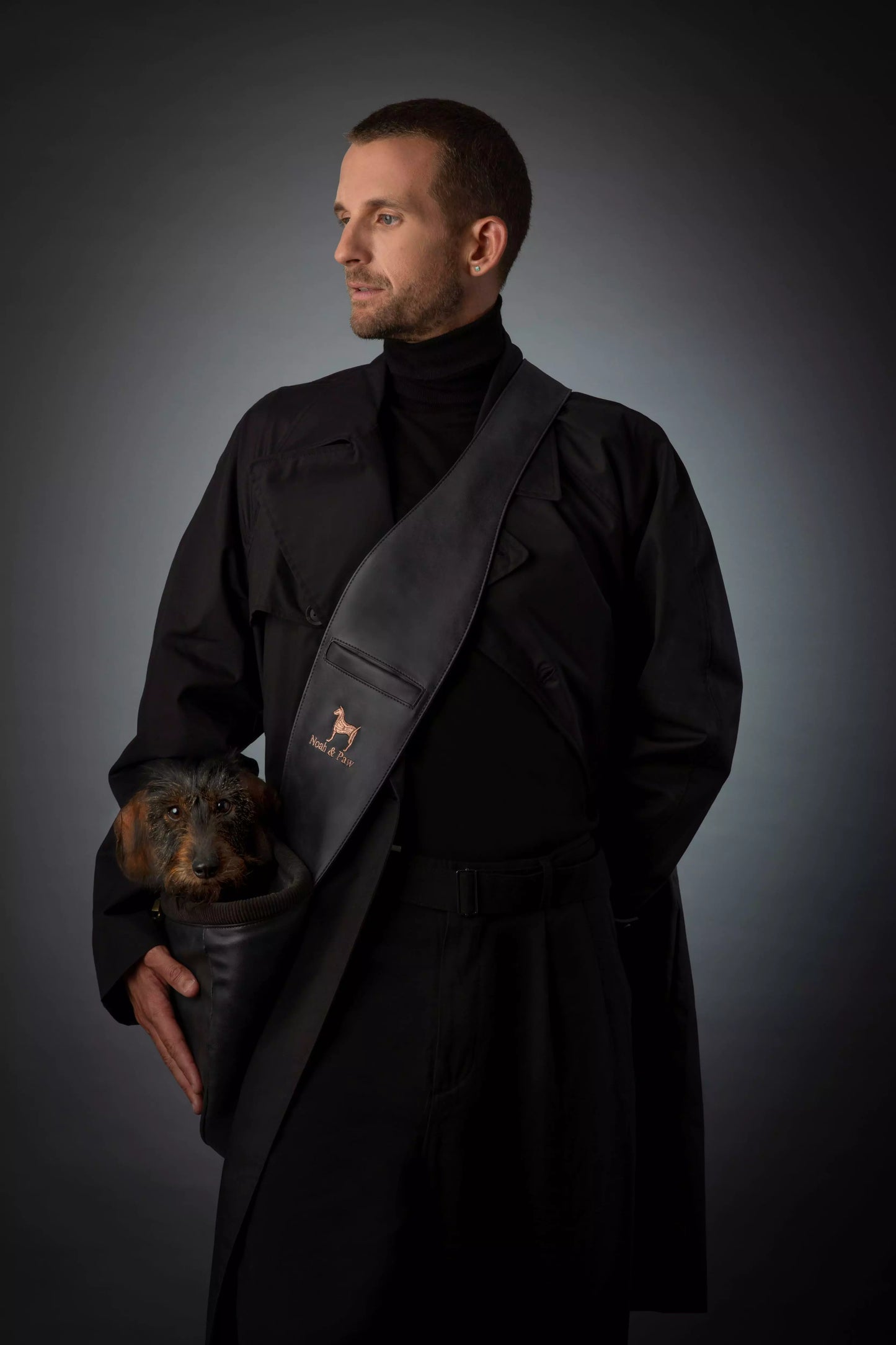 Vegan Leather Pet sling Carrier 3x Safety