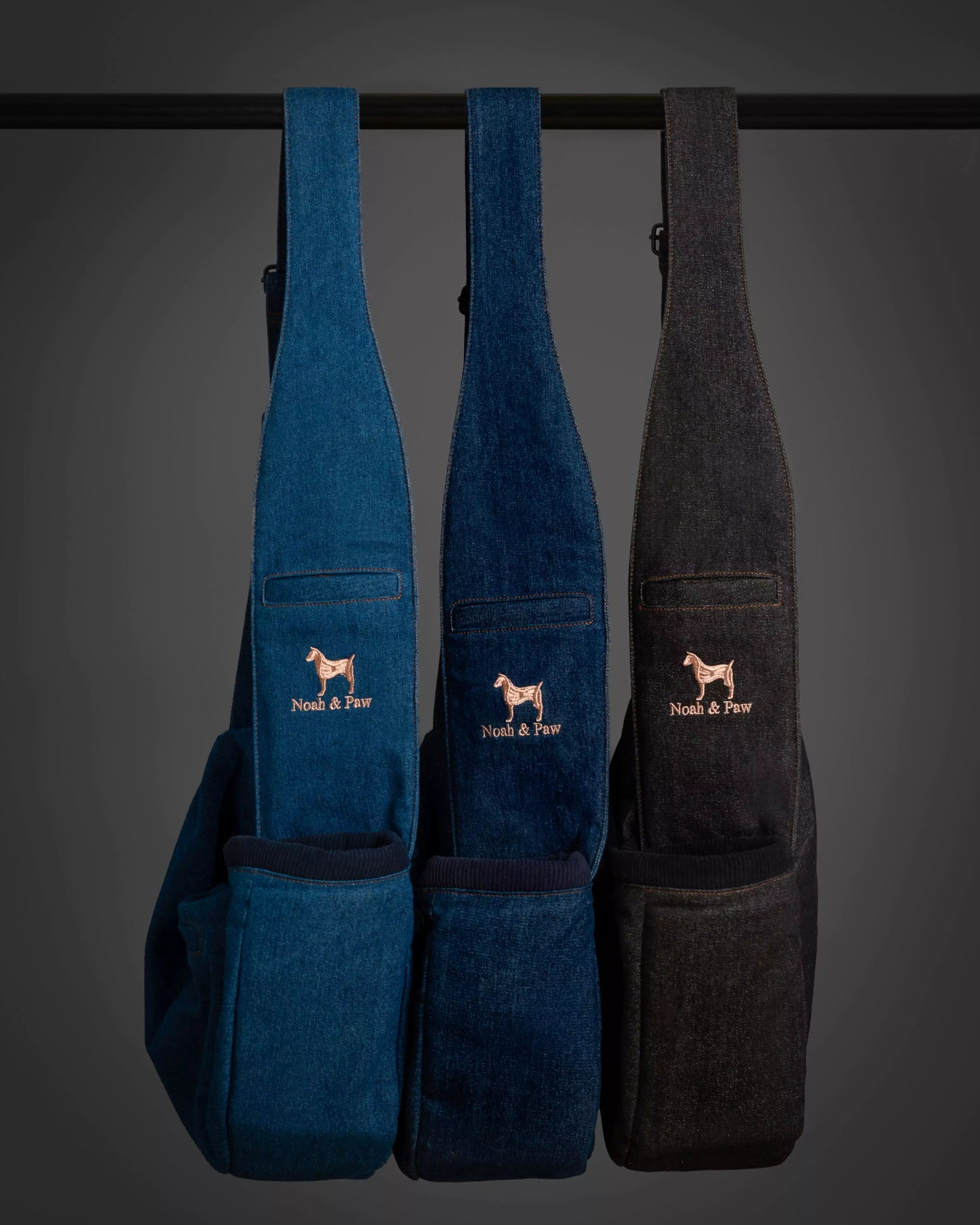 Premium Denim Pet sling Carrier 3x Safety