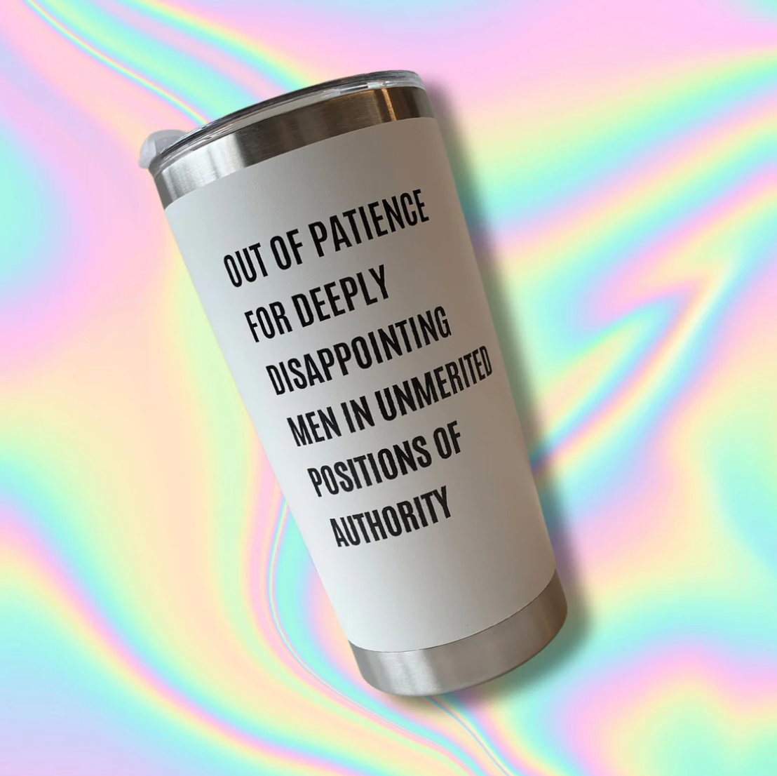 Feminist Travel Mug in White