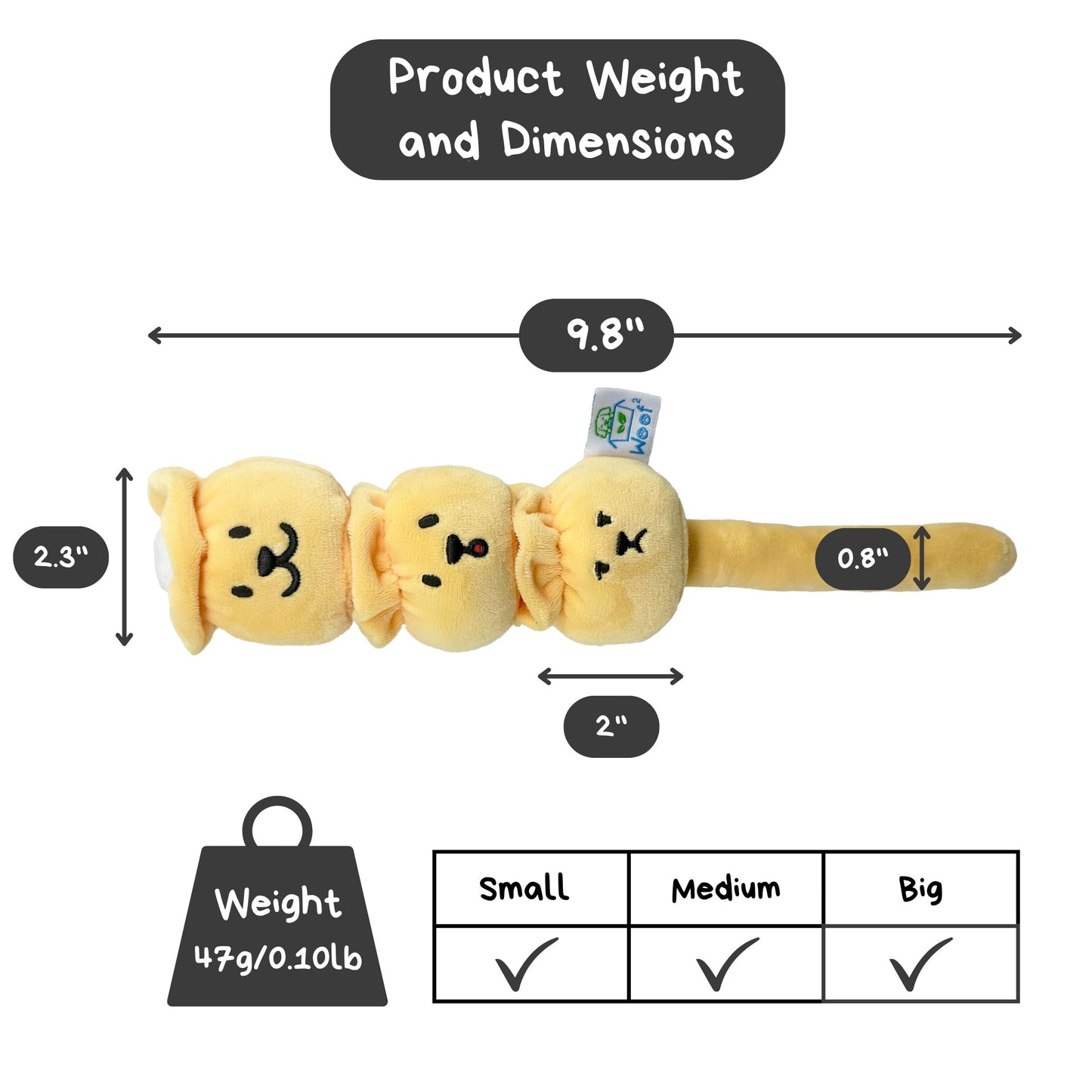 Woof² Siu Mai Brothers Pet Toy