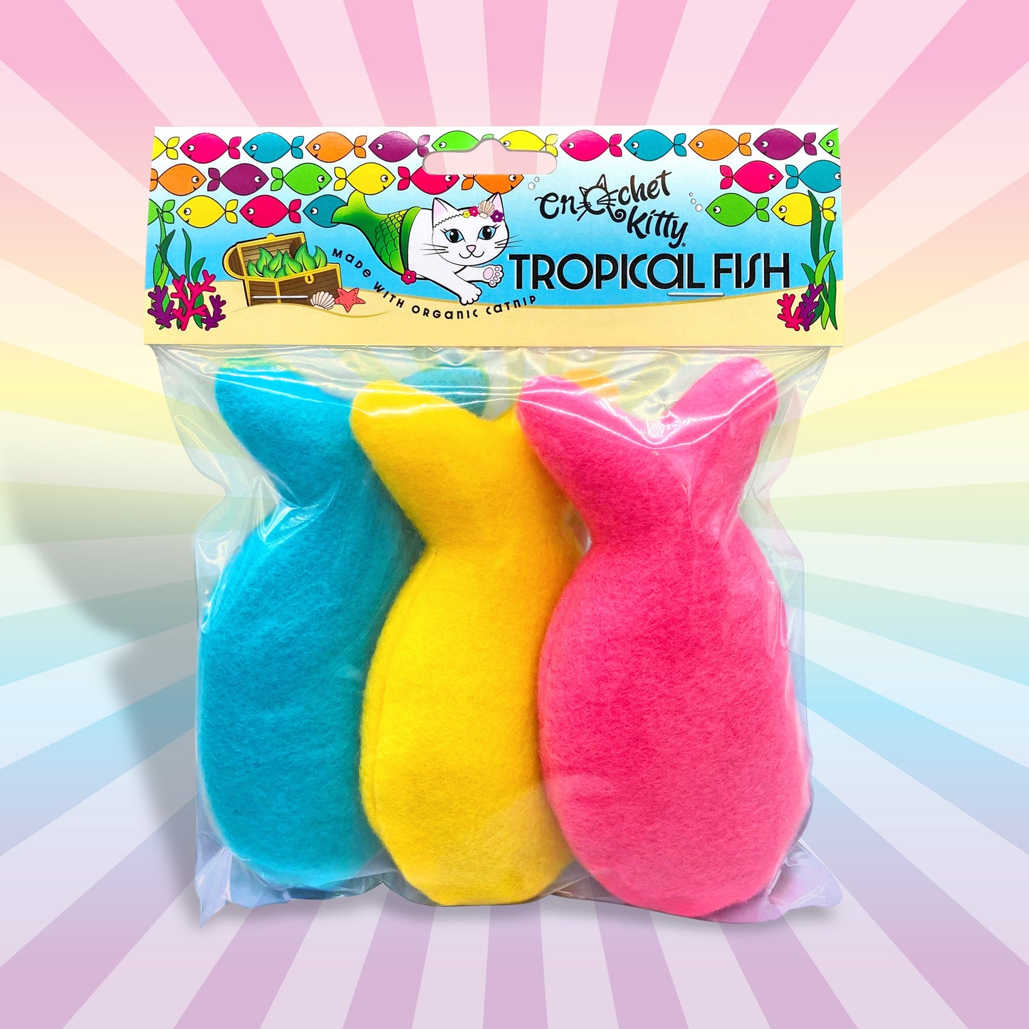 Tropical Catnip Fish 3-Pack Cat Toys