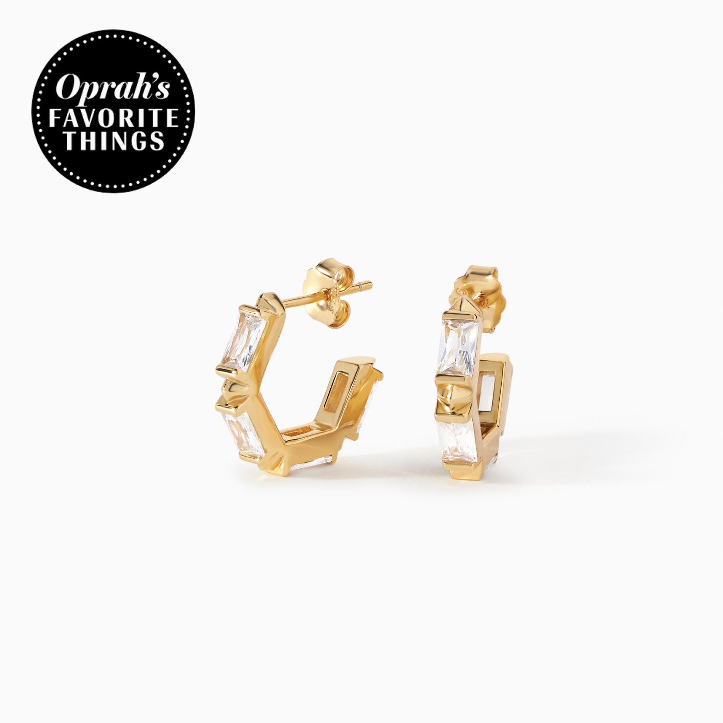 The Claire Hoop Earrings - Huggie