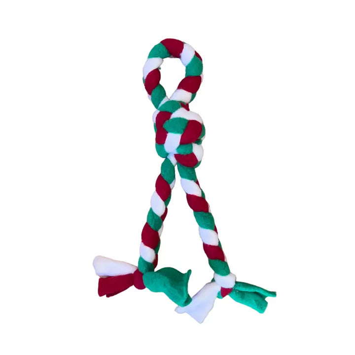 Polartec® Fleece Tug Toy (Holiday Colors)