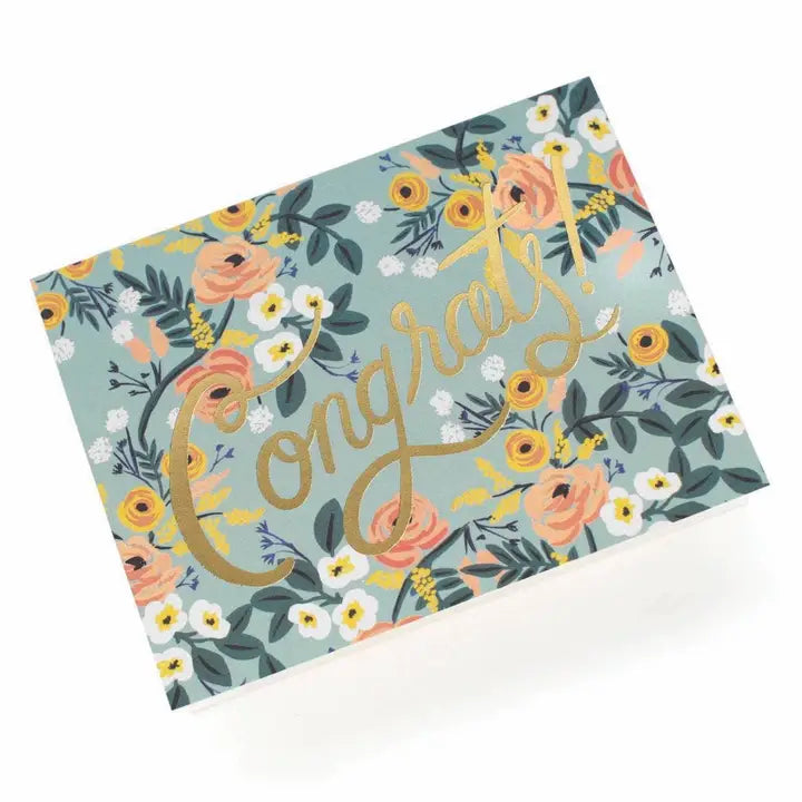 Blue Meadow Congrats Card