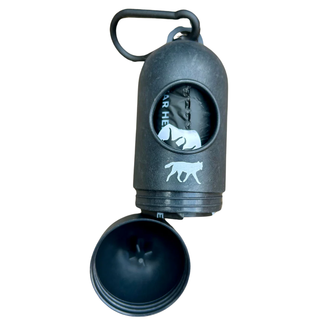 Bamboo Poop Bag Dispenser w/ 1 Compostable roll