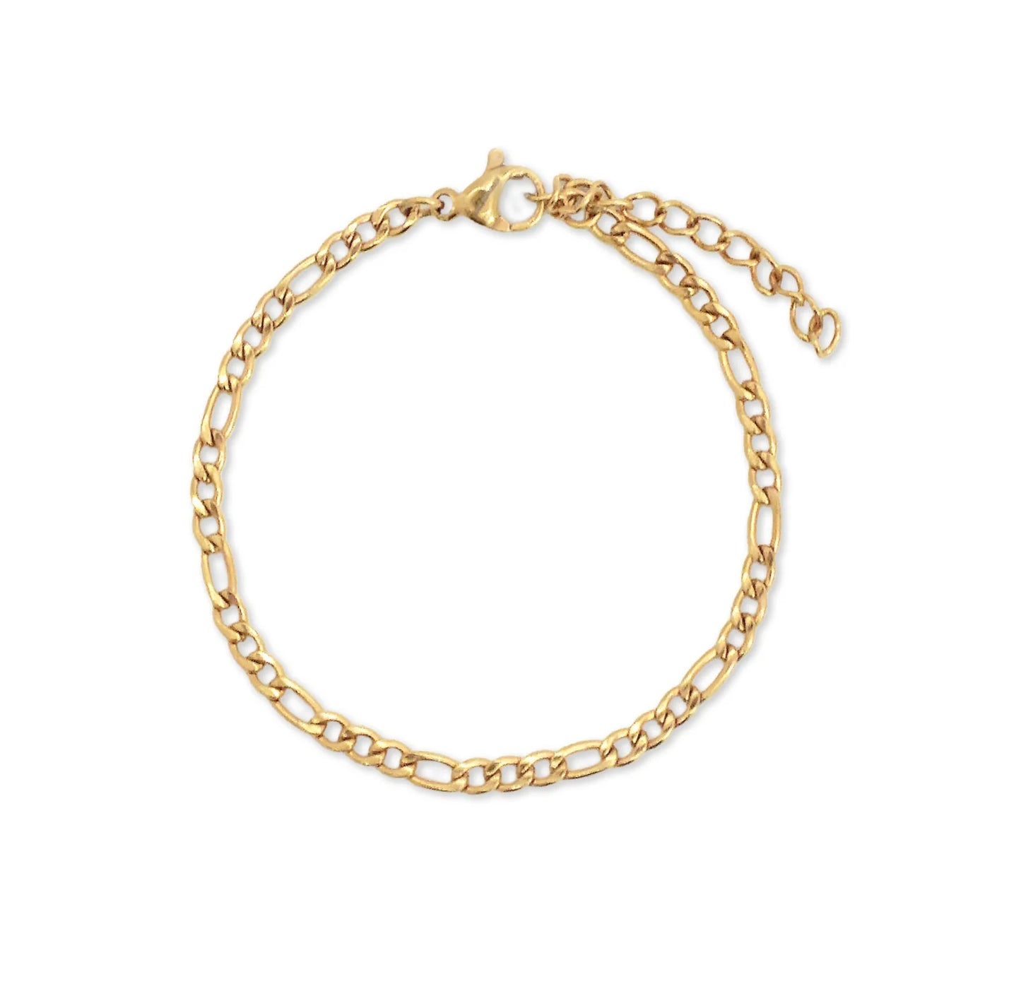 BOBBI DAINTY GOLD FIGARO BRACELET