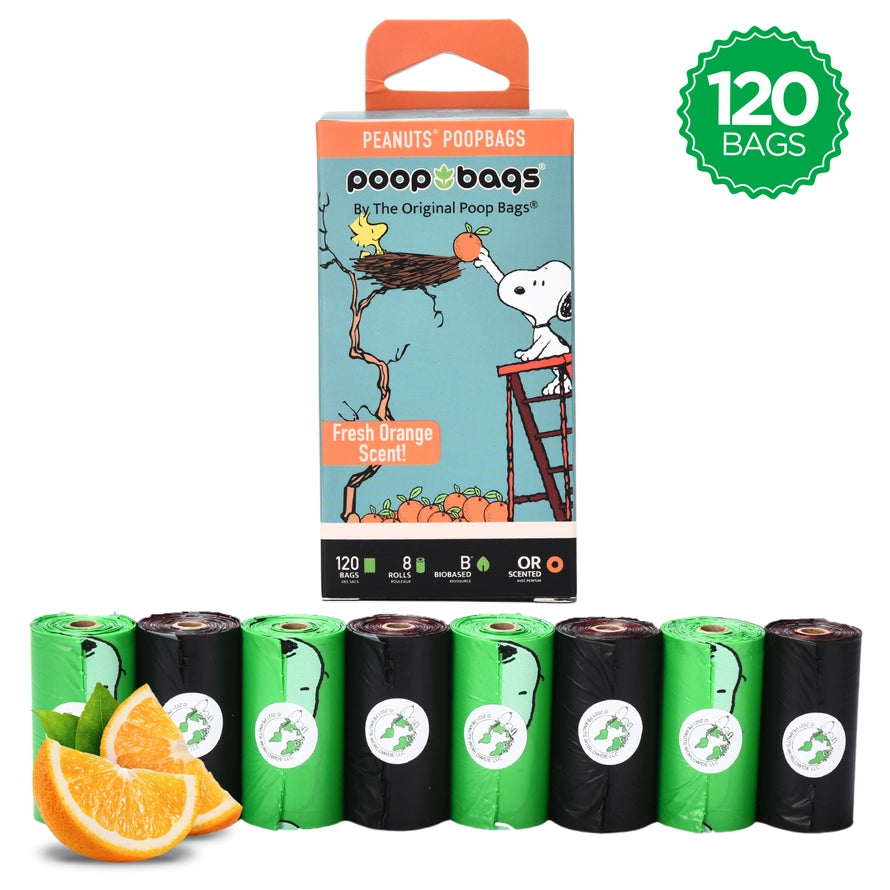Peanuts® Usda Biobased Orange Scented Leash Rolls