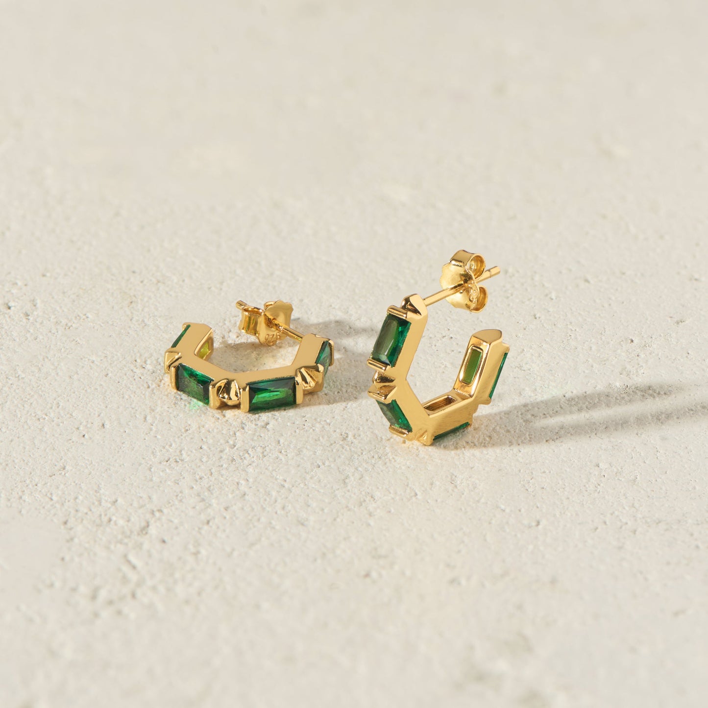The Claire Hoop Earrings - Huggie