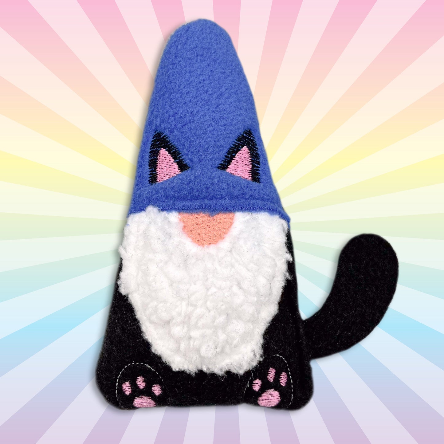 Black Cat Gnome Kickin' Stick