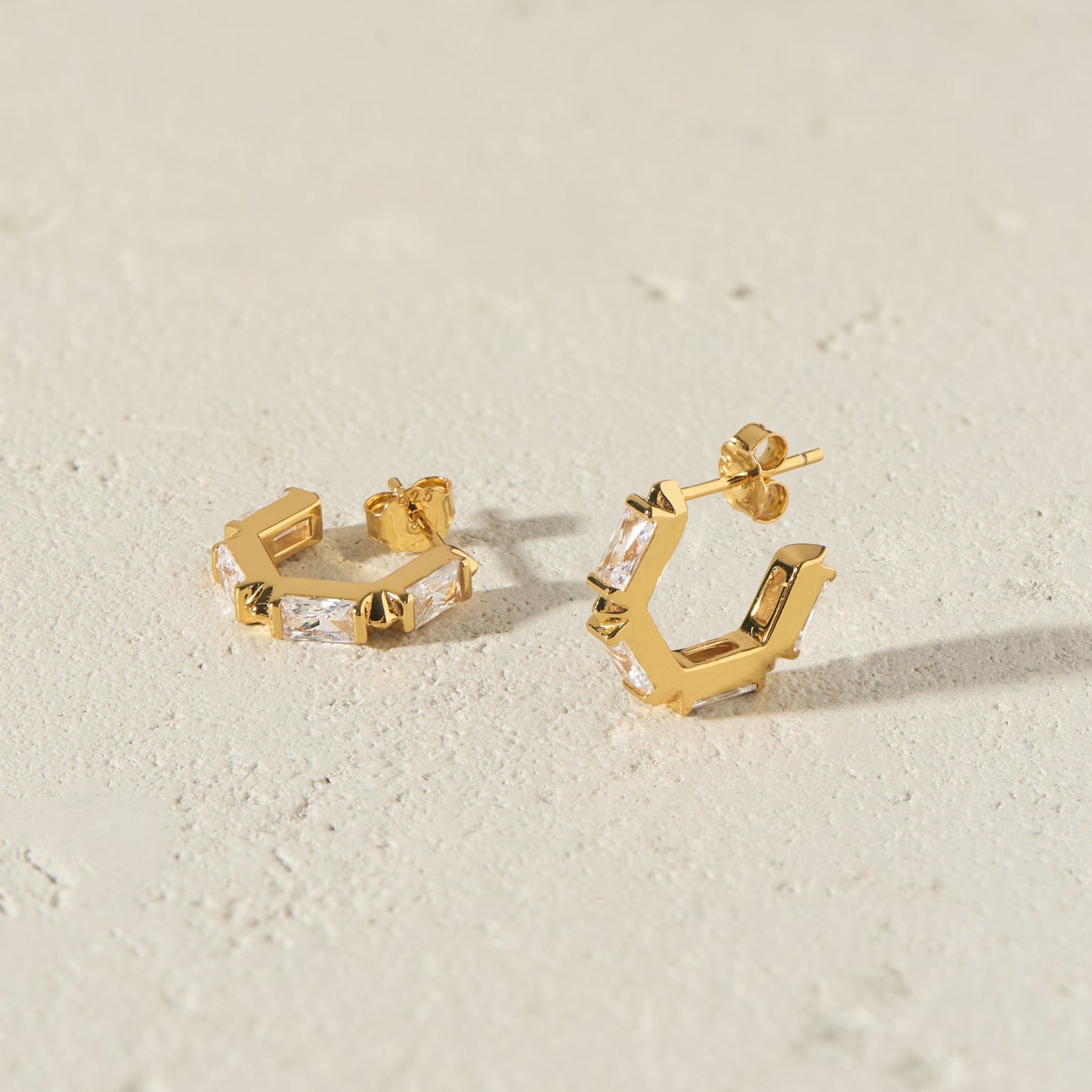 The Claire Hoop Earrings - Huggie