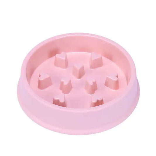 Hearts Slow Feeder Bowl for Dogs / Cats