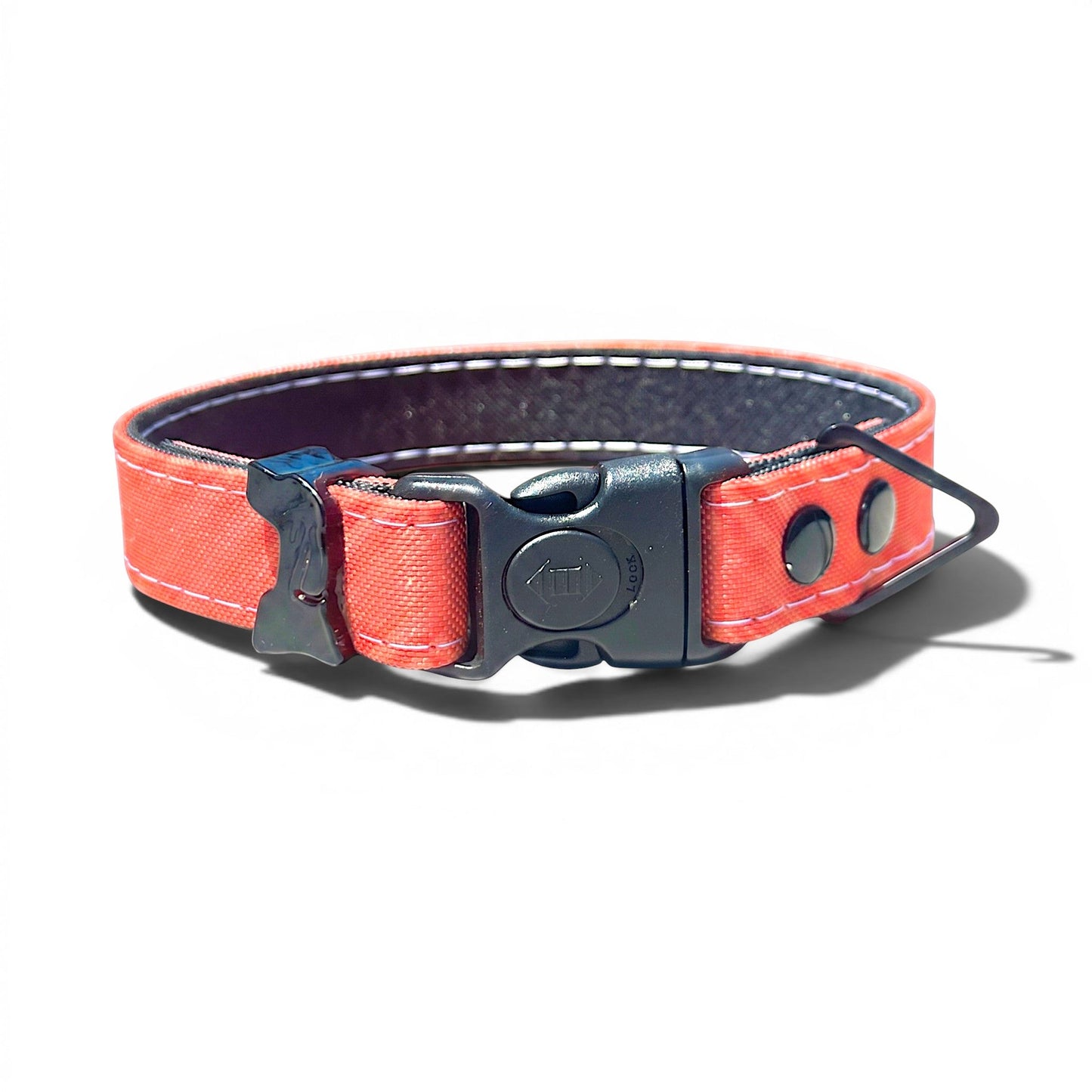 Rugged Waterproof Dog Collar - Coral
