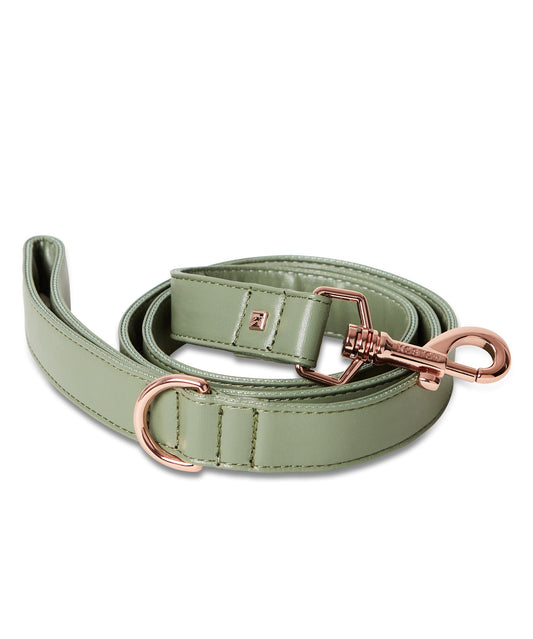 Vegan Leather Leash - Sage Green