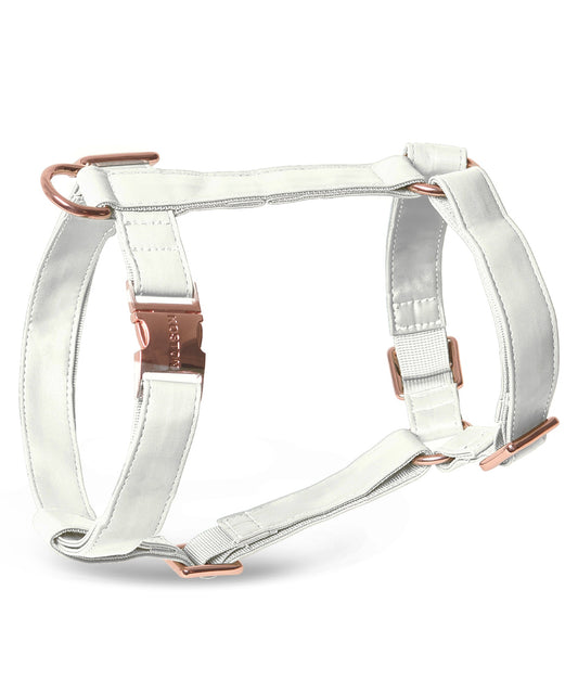 Vegan Leather Harness - White