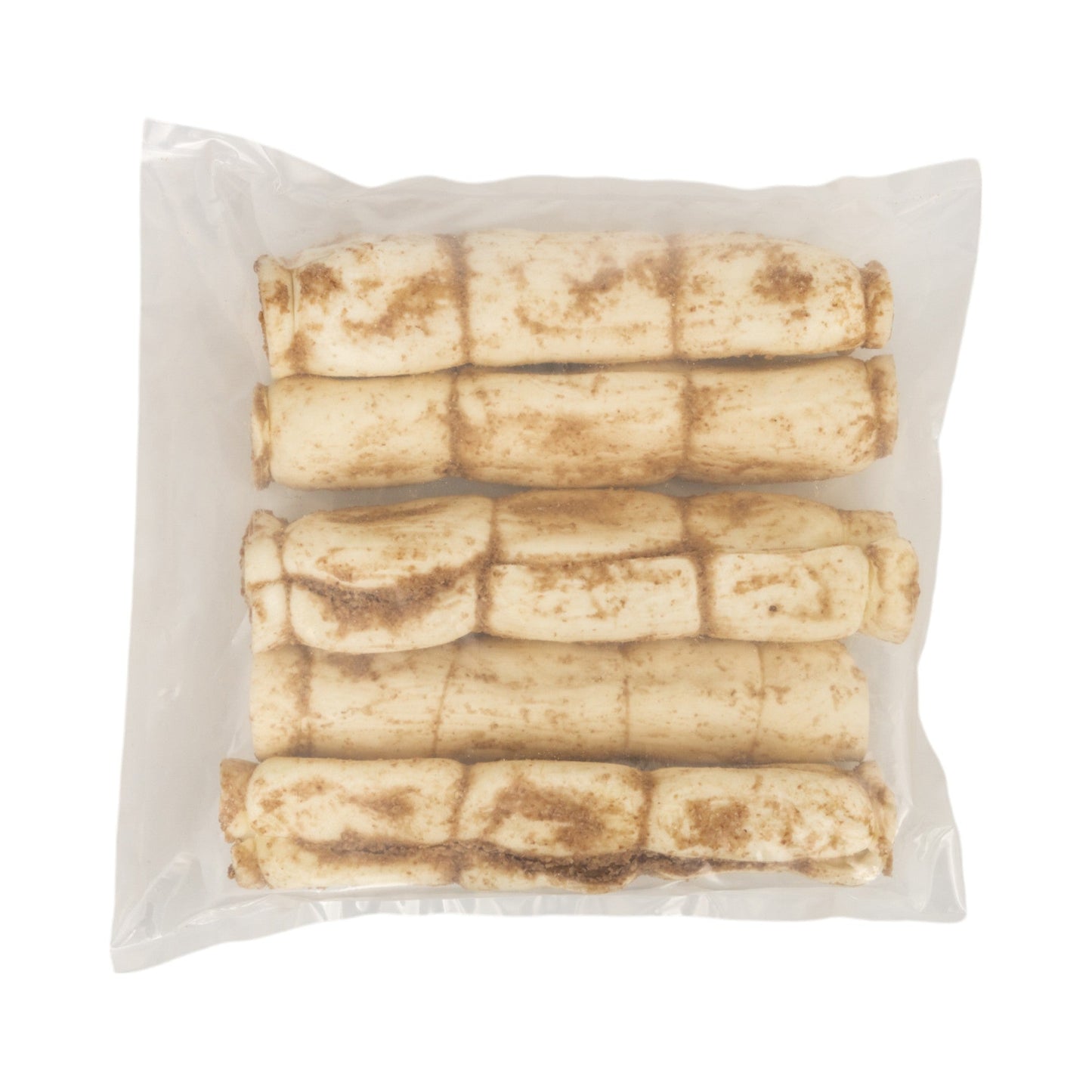 9”–10” Peanut Butter Basted Beef Cheek Rolls – All-Natural, Long-Lasting Dog Treats (5-Count)