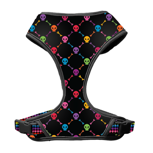 Rainbow Punk Skulls Harness