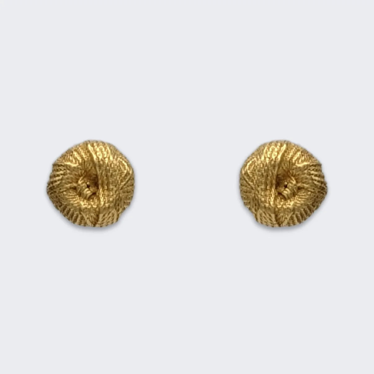 Ren Yarn Stud Earrings, 18k Gold Vermeil