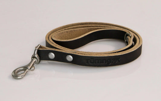 48" Genuine Leather Dog Leashes - Made in USA