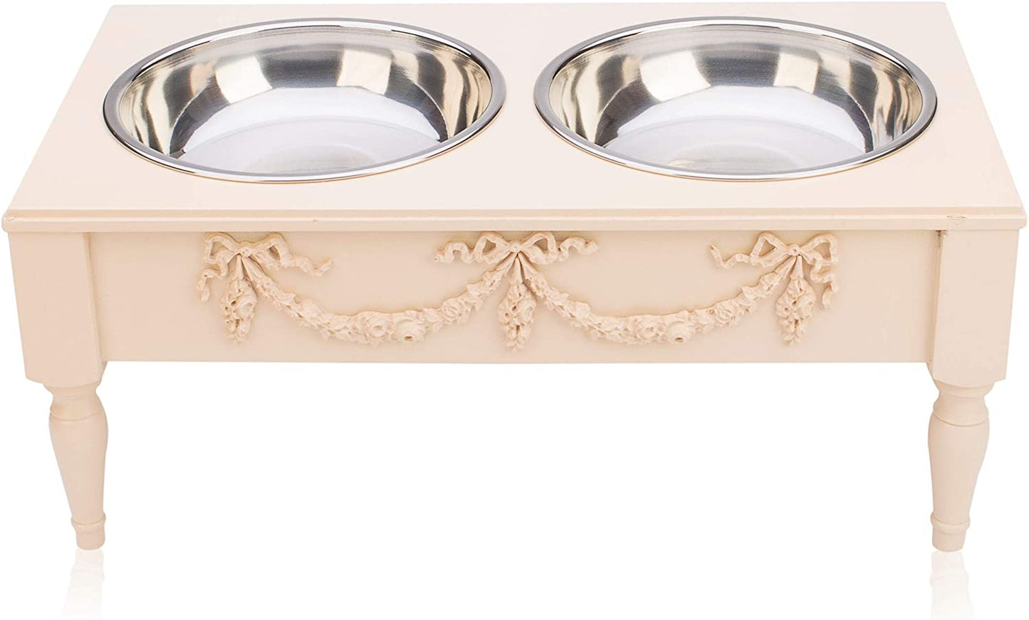 Rose Swag Elevated Pet Bowl / Feeder